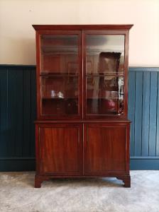 19th Century Mahogany Display Cabinet Bookcase (1).jpg